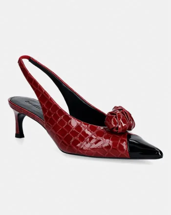 Rotate pantofi cu toc stiletto din piele