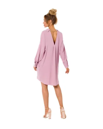 Rochie camasa cu lant, Roz