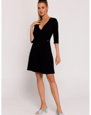Rochie cu partea de sus petrecuta, Negru