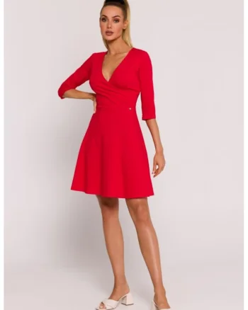Rochie cu partea de sus petrecuta, Rosu