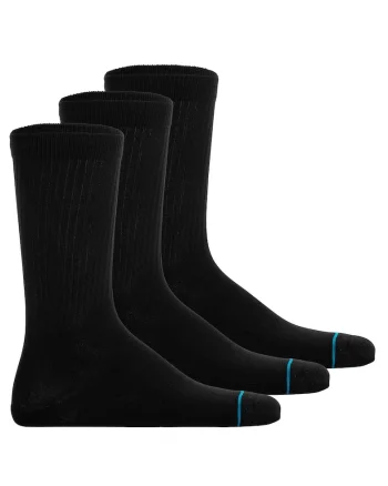 Set de sosete din amestec de bumbac - 3 perechi, Negru