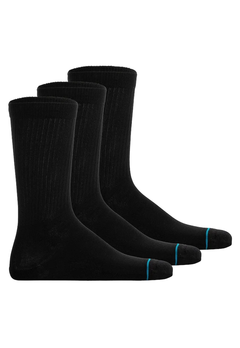 Set de sosete unisex din amestec de lyocell - 3 perechi, Negru