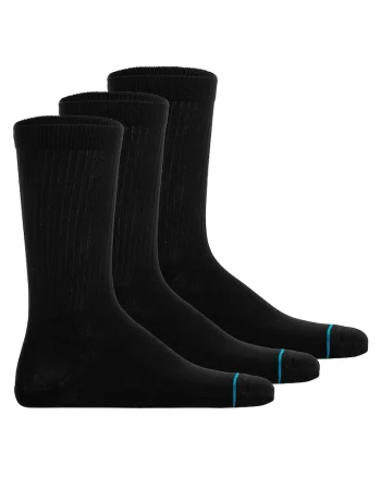 Set de sosete unisex din amestec de lyocell - 3 perechi, Negru