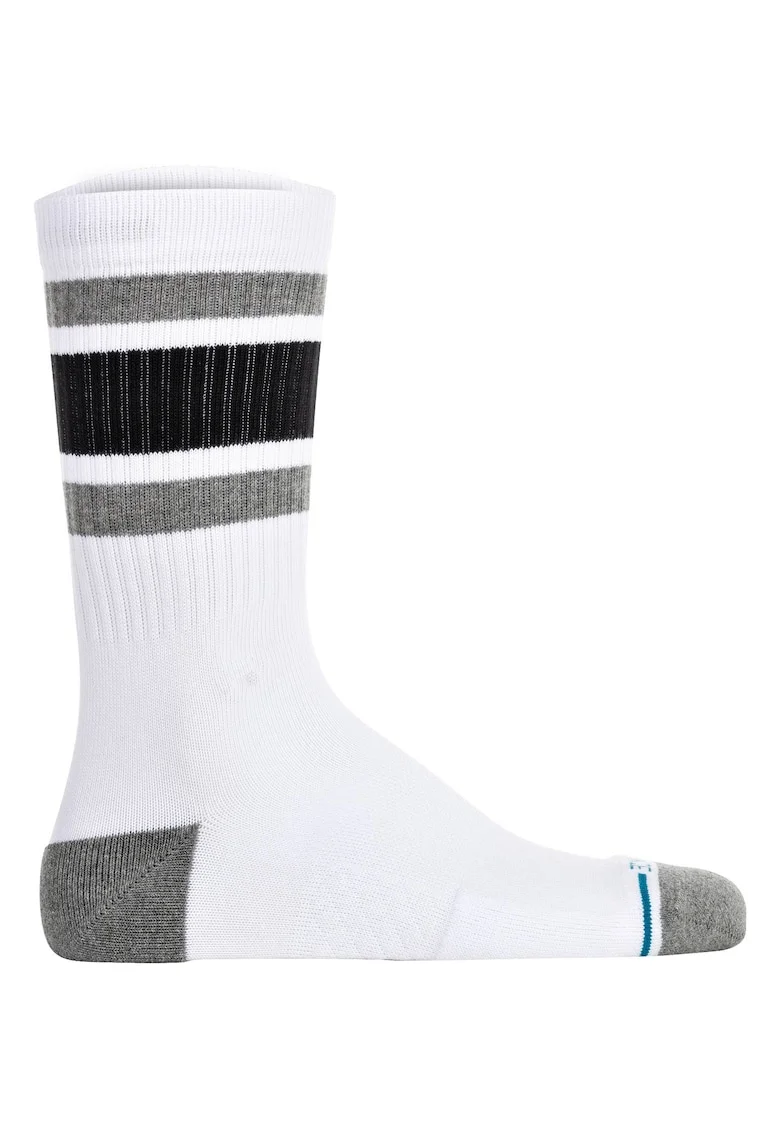 Sosete unisxex in dungi Stance, Alb/Negru/Gri