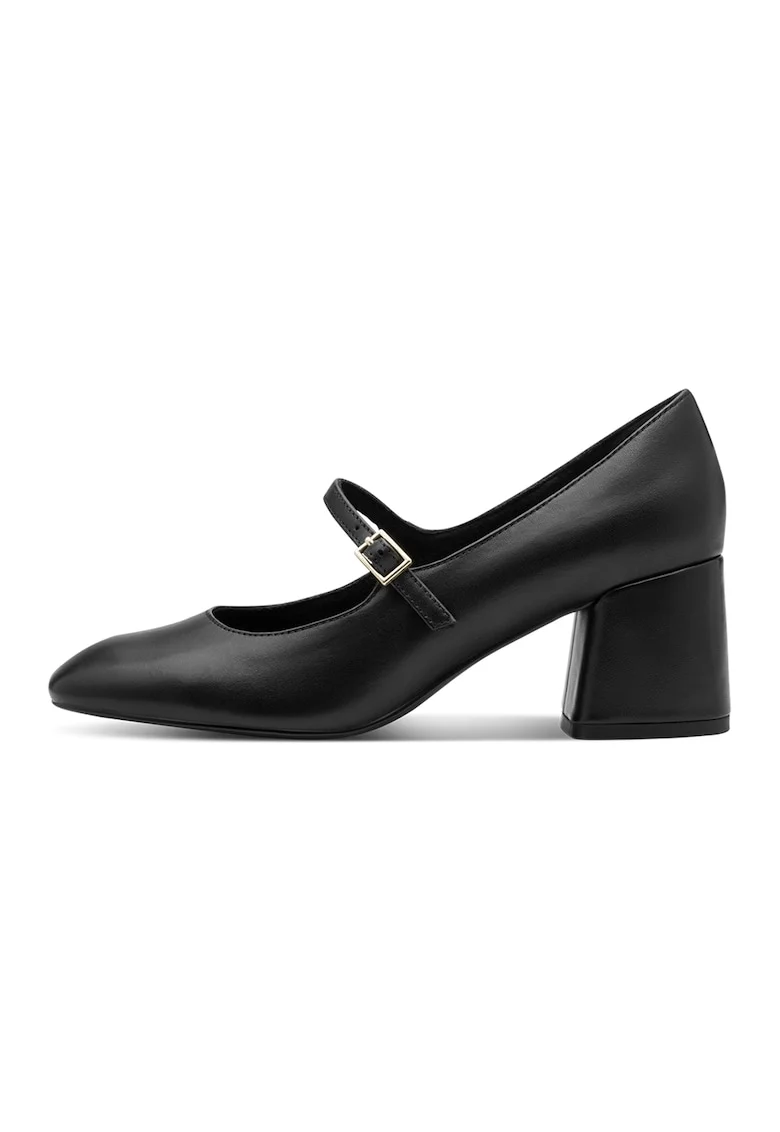Pantofi Mary Jane din piele, Negru