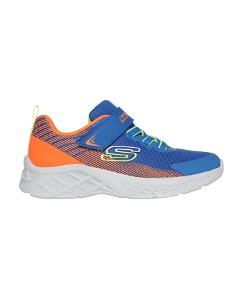 Pantofi sport cu inchidere velcro Microspec II, Portocaliu/Albastru royal