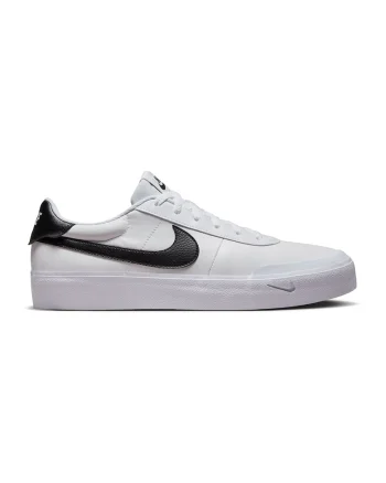 Pantofi sport low-cut din piele ecologica Court, Negru/Alb optic