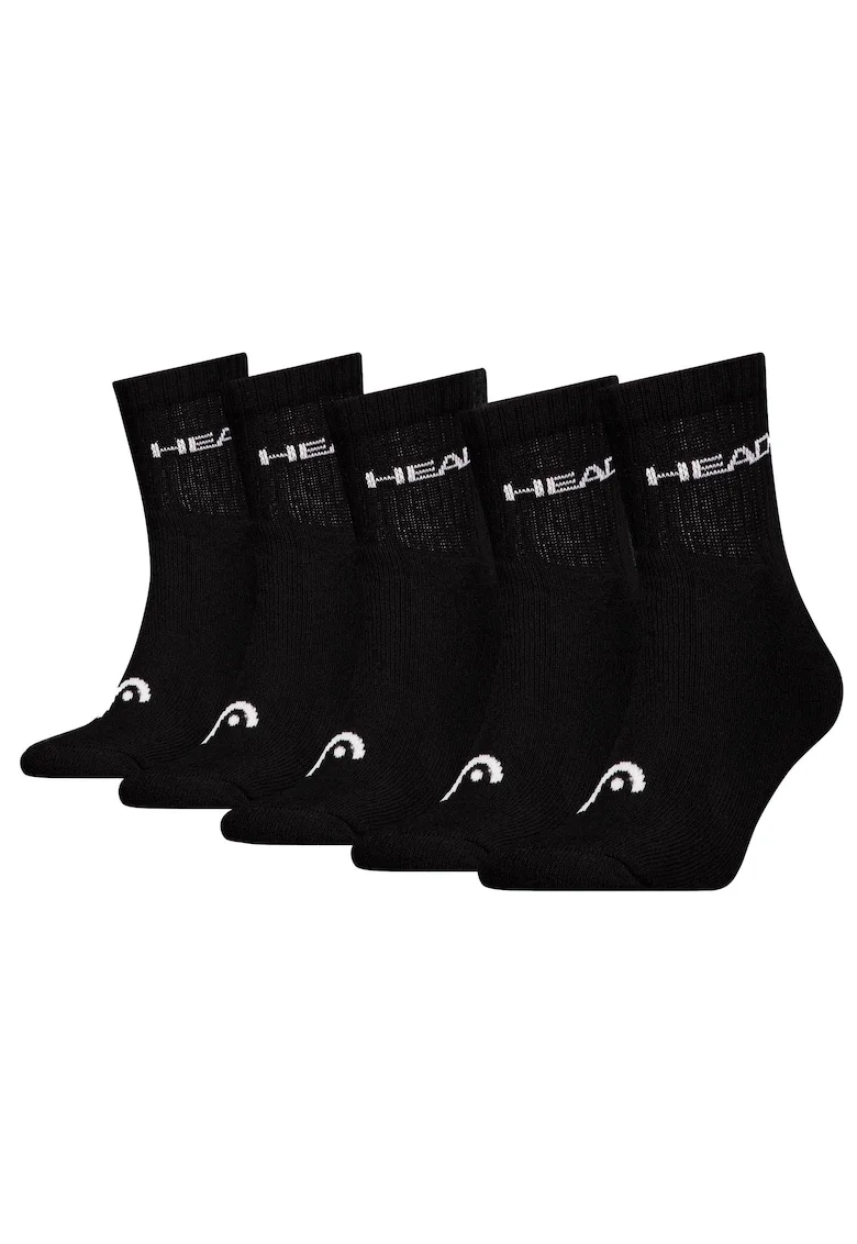 Set de sosete lungi unisex - 5 perechi, Negru