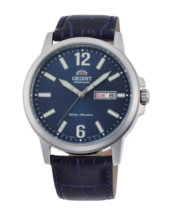 Ceas automatic cu o curea cu piele de, Bleumarin