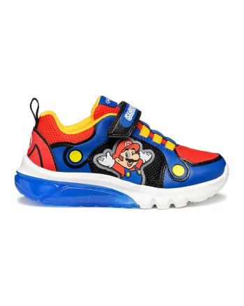 Pantofi sport cu velcro Light-Up, Galben sofran/Portocaliu mandarina/Albastru royal