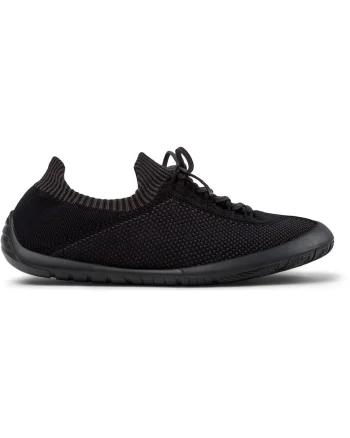 Pantofi casual din material textil Path 22073, Negru stins/Gri inchis