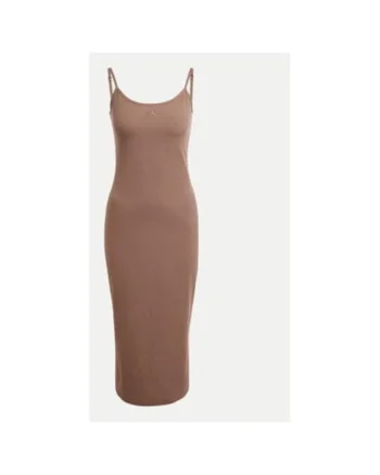 Rochie dama,  303899875, Viscoza/Bumbac/Elastan, Maro, Maro