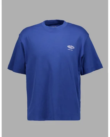 Tricou din bumbac cu model pe partea din spate, Albastru inchis
