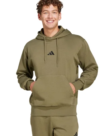 Hanorac regular fit cu buzunar kangaroo Feelcozy, Kaki