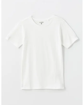 Tricou din amestec de bumbac, Alb optic