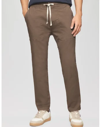 Pantaloni conici cu snur, Maro