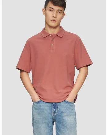 Tricou polo lejer, Rosu stins