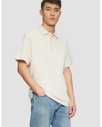 Tricou polo lejer, Alb murdar