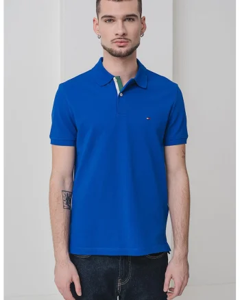 Tricou polo din amestec de bumbac organic, Albastru royal
