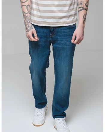 Blugi relaxed-fit, Albastru lavanda