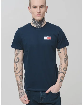 Tricou de bumbac cu logo, Albastru ultramarin