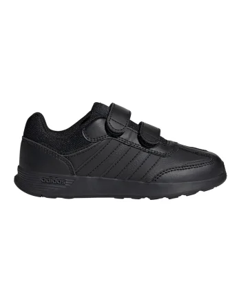 Pantofi sport Tensaur Switch de piele ecologica cu velcro, Negru
