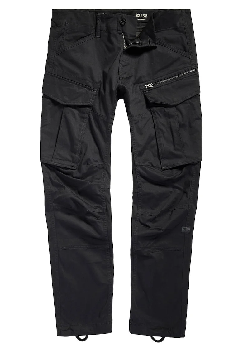 Pantaloni conici cargo Rovic, Negru