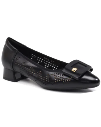 Pantofi dama perforati 3297 23, Negru