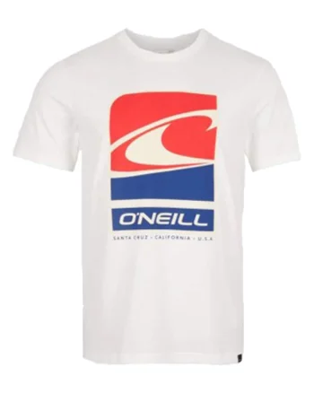 Tricou  Flag Wave, Alb