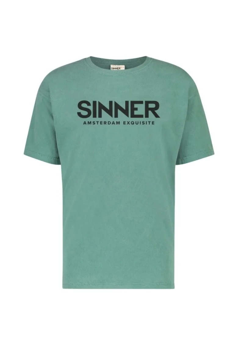 Tricou  Amsterdam, Verde Inchis, Barbati,