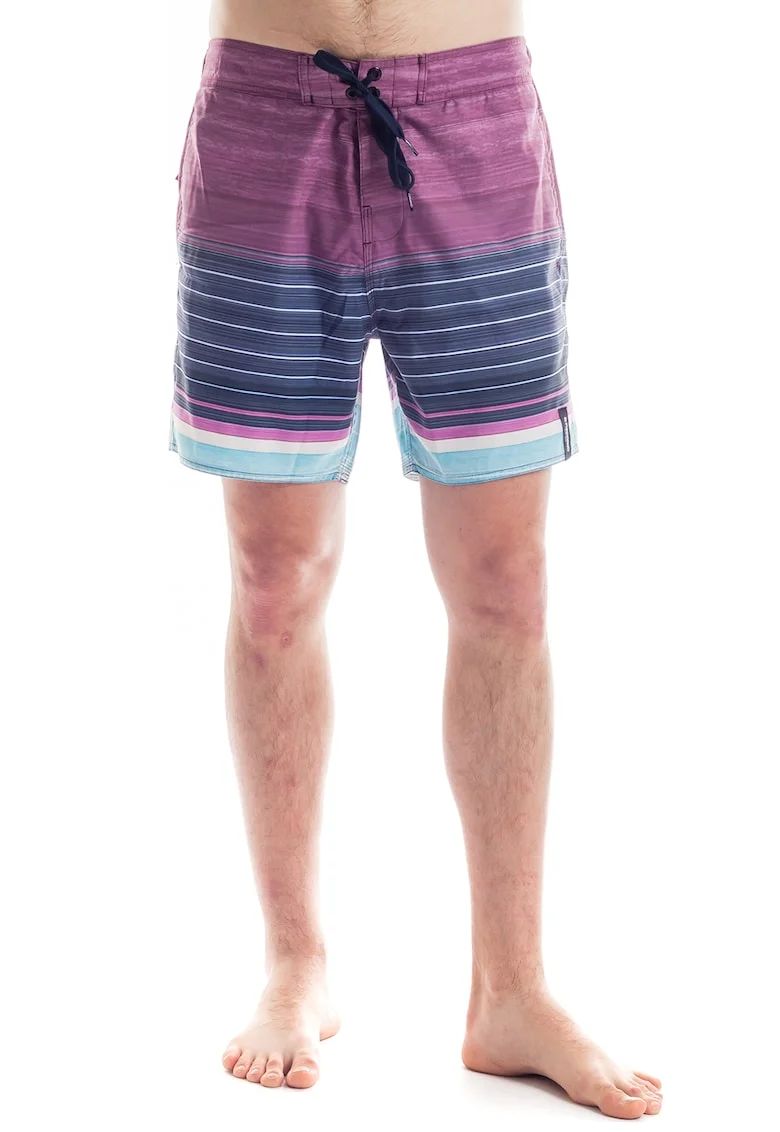 Pantaloni scurti de baie, cu snur Salimu, Violet/Albastru