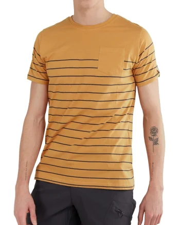 Tricou cu maneci scurte  Jaggy Pocket T-shirt, Galben