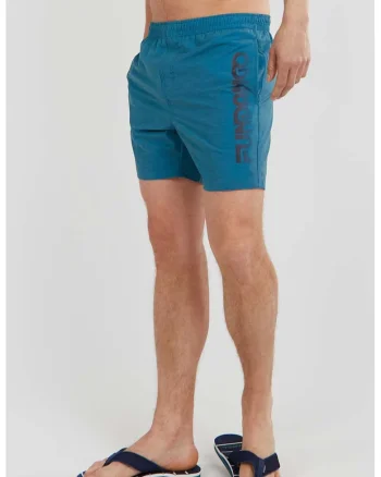 Pantaloni scurti de baie cu logo Bono, Albastru