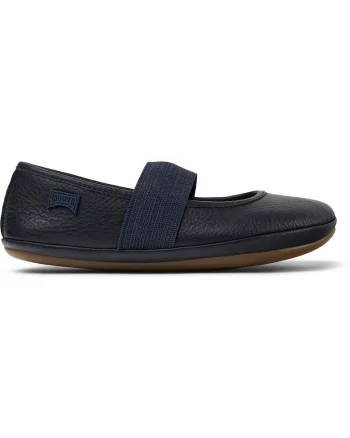 Balerini Mary Jane din piele Right 8493, Albastru