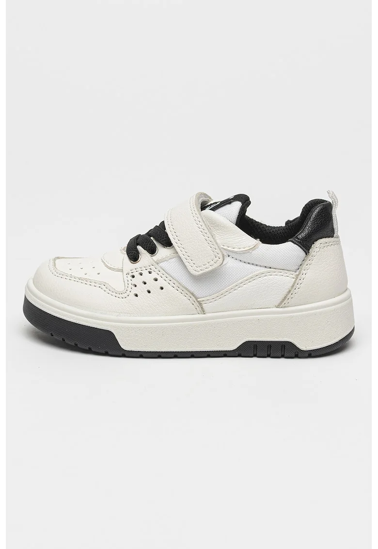 Pantofi sport cu benzi velcro, Alb/Negru
