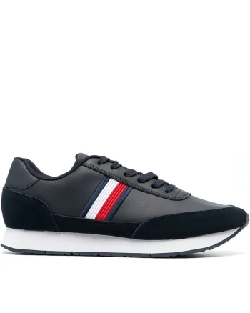 Pantofi sport barbati,  Piele/Nailon, Bleumarin