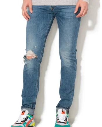 Blugi skinny slim fit Sleenker, Albastru