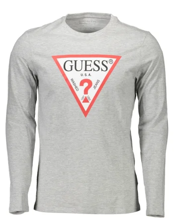 Tricou barbati,  9211542, Logo, Gri, Gri