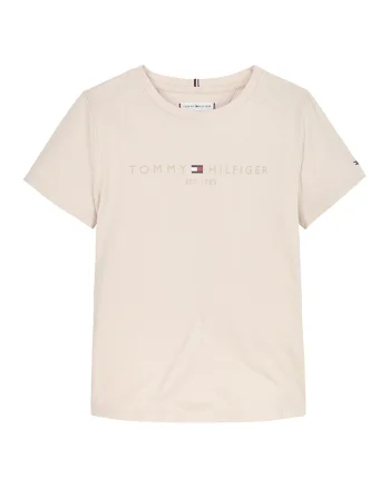 Tricou de bumbac organic cu imprimeu logo, Piersica
