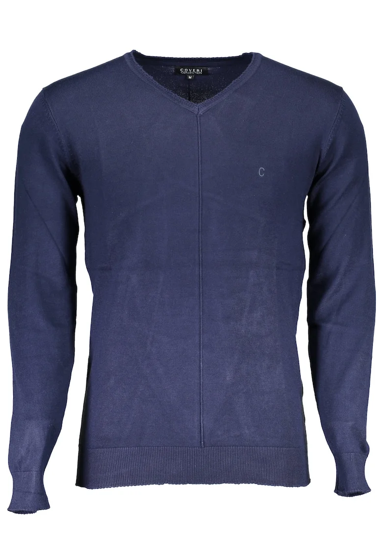 Pulover cu maneci lungi,  Blu