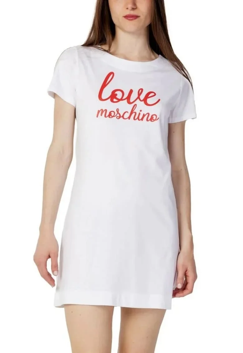 Rochie-tricou dama  W592927, Alb
