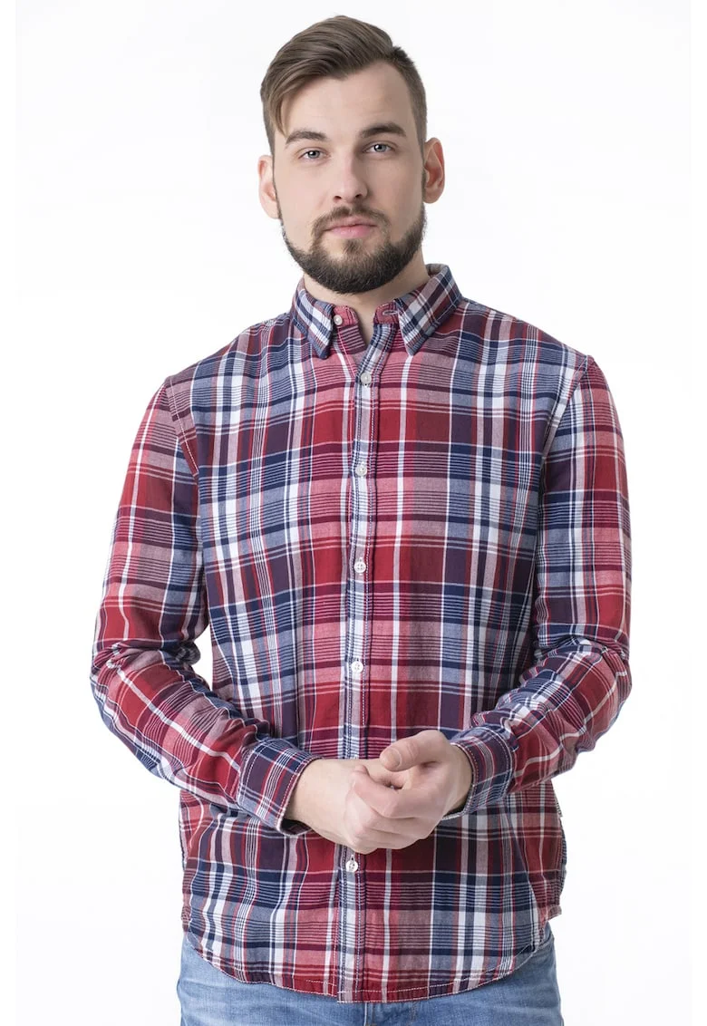 Camasa  din bumbac 9623, Rosu