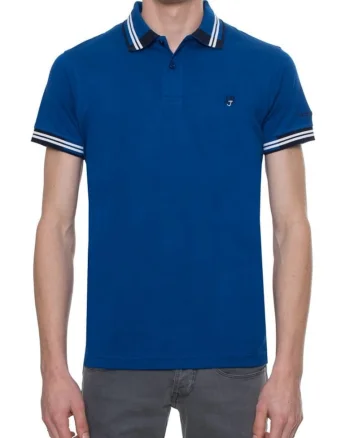Tricou polo Barbati  L0BJ28, Albastru
