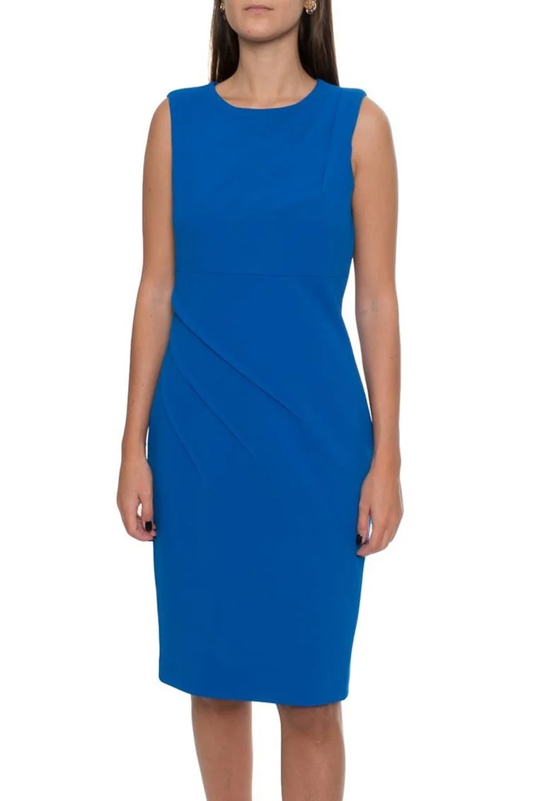 Rochie de dama creion fara maneci,  CDIC1584, Albastru