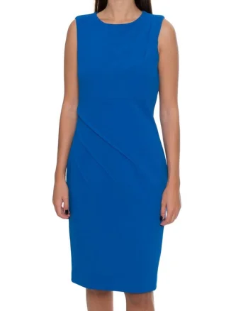 Rochie de dama creion fara maneci,  CDIC1584, Albastru