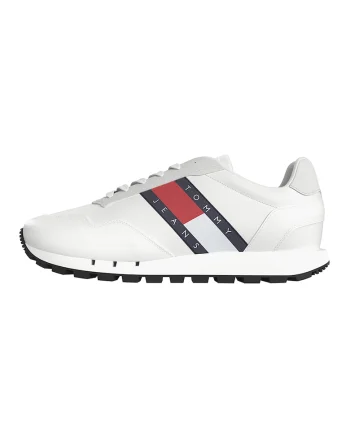 Pantofi sport cu insertii de piele intoarsa, Rosu/Alb/Bleumarin