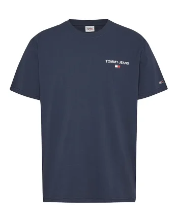 Tricou cu imprimeu logo pe partea din spate, Alb murdar/Bleumarin