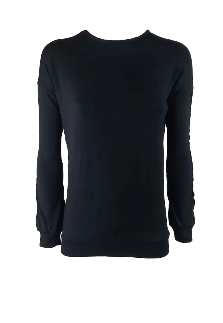 Bluza cu maneca lunga,  Negru/Albastru