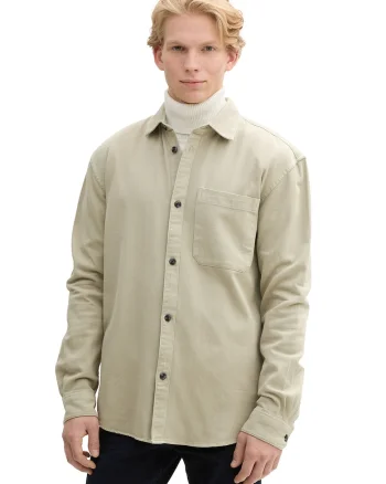 Camasa relaxed fit de bumbac, Verde deschis