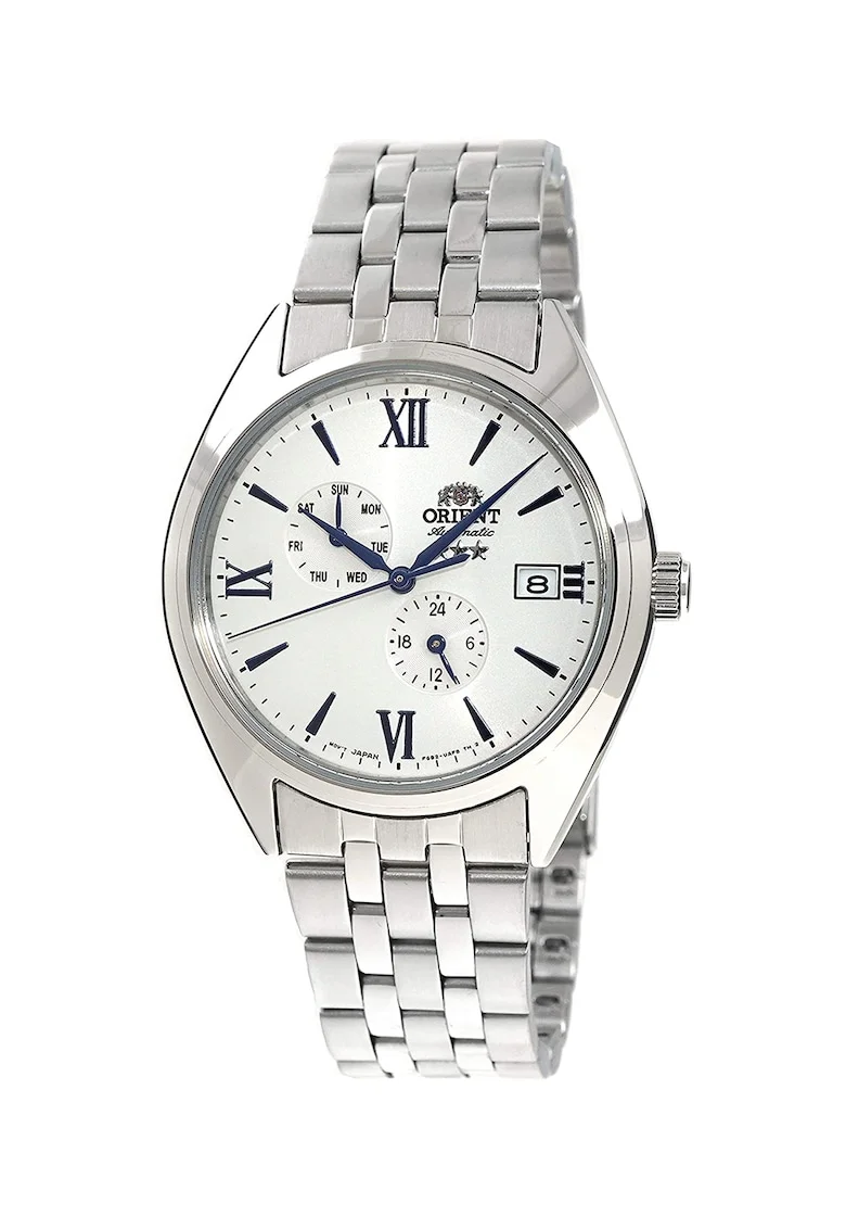 Ceas automatic cu functii multiple, Argintiu/Alb